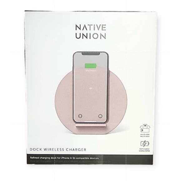 Native Union Dock Wireless Charger – Pink – NWT - Picture 3 of 3